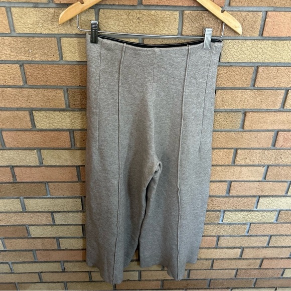 Some Others Thick Wide Leg Beige/Grey Casual Pants - Picture 1 of 5